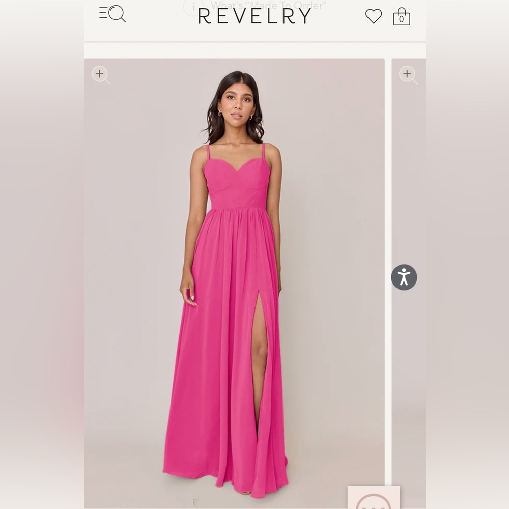 Elegant Pink Evening Gown